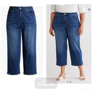 Universal Standard Etta High-Rise Straight-Leg Cropped Jeans, Sz 16, Runs larger